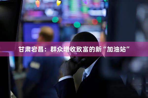 甘肃宕昌:群众增收致富的新“加油站”